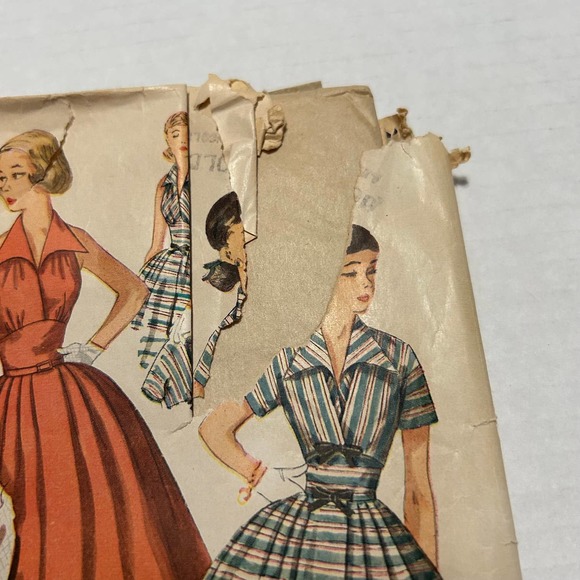 Simplicity Vintage 1950's Pattern  #4249 Misses Halter Dress and Jacket Size 16 - Picture 3 of 8